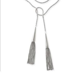 Kendra Scott Phara Silver Tassel Necklace